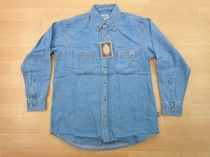 g235★新品★サイズ S★DICKIES ディッキーズ FB460U デニムシャツ★ワークシャツ ボンマックス★カラー7 ブルー★即決★