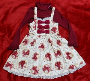 ◆シャーリーテンプル◆フルーツタルトJSK・カットソー2点セット◆110◆新品タグ付き◆ShirleyTemple◆