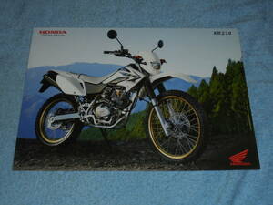 ★2008年▲MD36 ホンダ XR230 オフロード バイク カタログ▲HONDA XR230 MD33E 空冷 4ストローク OHC 単気筒 223cc 18PS▲オートバイ 二輪