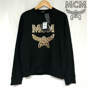 タグ付き 未使用　MCM エムシーエム LOVELESS 取扱 Logo Sweat ロゴ スウェット トレーナー レディース メンズ ユニセックス　M ブラック