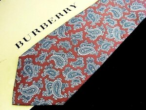 ♪今週の特売980円～♪3297♪良品【BURBERRY】バーバリー【ペイズリー 柄】ネクタイ♪