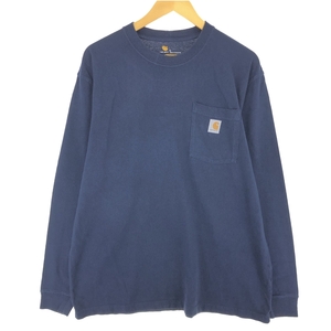 古着 カーハート Carhartt ORIGINAL FIT ロングTシャツ ロンT メンズL相当 /eaa430421