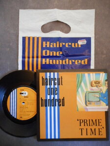 e64 【EP】 Haircut One Hundred / Prime Time / Too Up Two Down/ UK ビニール袋付き　
