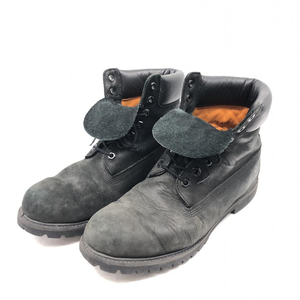 【中古】Timberland レースアップブーツ27.5cm 黒 ▲かかとソール減大 ティンバーランド ブラック[240017658174]