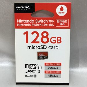 【未使用品/TO】HIDISC ハイディスク Nintendo Switch スイッチ対応 128GB micro SDXCカード HDMCSDX128GSW-WOA　MZ1230/0004