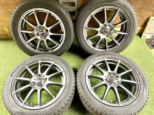 美品　185/55R16 83Q KENDA KR36 2021年製　スタッドレス バリ山4本セット　AーＴＥＣＨ16x6J ET 51 PCD 4x100 ハブ系やく　68mm 