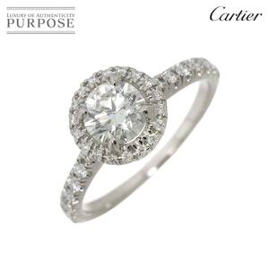 カルティエ Cartier デスティネ リング ダイヤ 0.80ct H/VS2/3EX #52 Pt プラチナ 指輪 DESTINEE Ring 【証明書・鑑定書付き】 90248104