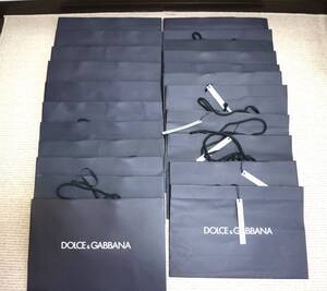 【即決】DOLCE&GABBANA DOLCE&GABBANA 他ブランド紙袋も大量出品中◆まとめ計22枚 ショップ袋 紙袋 　