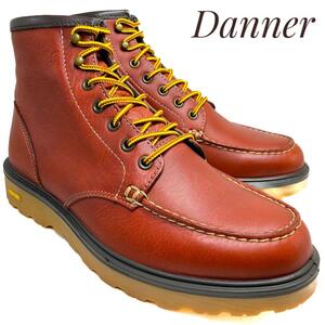 ☆即決・送料無料☆【未使用・展示品】Danner ダナー ワークブーツ 茶 ブラウン 24.5cm　革靴 ブーツ アウトドア 本革 本皮 メンズ