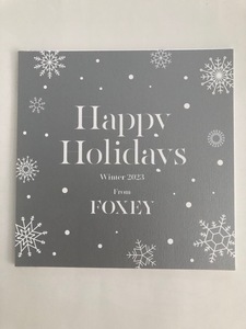 ☆即決*フォクシー【FOXEY Happy Holidays】カタログ*2023 冬 クリスマス☆