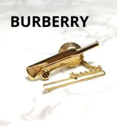 Burberry　バーバリー　ラペルピン　ブローチ　クリケット　ゴールド