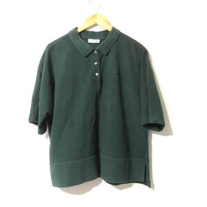 【送料無料】ラコステポロシャツ/深緑　レディース　ゆったりめ　lacoste size３８