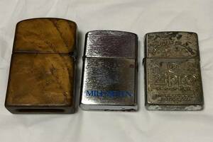 Zippo ジッポー ジッポ オイルライター ジッポライター D XI & H 06 ★ 2個セット 現状品 レトロ ＋オマケ