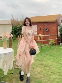 春夏コーデ❤️ワンピース　ロング&ミニ丈　結婚式&パーティー　華やかデザイン