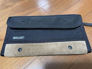 【レア】BULLET (バレット) 長財布 コーデュラ素材 レザー切替 ブラック