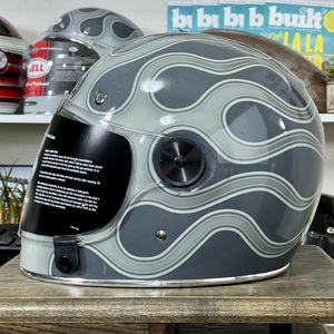 中古品☆US BELL BULLITT SE CHEMICAL CANDY GREY ベル ブリット フルフェイス ケミカルキャンディーグレー/XXL シールド新品交換済み