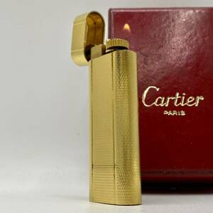 1円 極美品【希少 ケンタウロス 着火確認 動作良好】Cartier カルティエ ガスライター メンズ ゴールド 箱付き タバコ 喫煙具 ローラー式