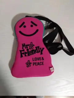 mr.friendly POPCOLORサコッシュ ピンク