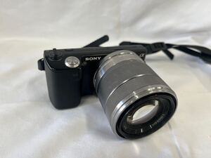 ③ SONY ソニー NEX-5 ミラーレス一眼カメラ レンズSEL1855 ジャンク