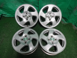 ダイハツ純正ムーヴカスタム●14×4.5J +45 4H PCD100 中古ホイール4本●マ13