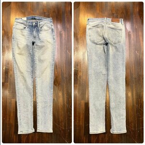 メンズ パンツ GAP デニム ジーンズ 加工 細身 スリム スキニー 小さい サイズ FE720 / W29 全国一律送料520円