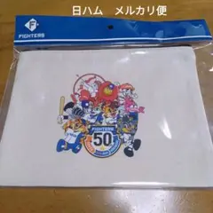 最終値下　日ハム　50thメモリアル　歴代マスコットイラスト（全員集合）ポーチ