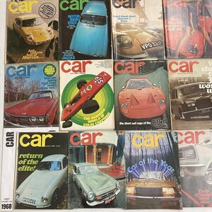 B3031　1968　12冊セット　「CAR」　カー　英国旧車雑誌 英国車 雑誌 旧車　ビンテージ　クラシックカー　自動車