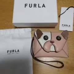 FURLA　カードケース　ブルドッグ　犬