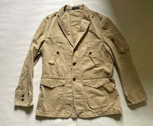 ラルフローレン テラードジャケット Lサイズ ベージュ RRL サファリ vintage デッドストック rugby ポロカントリー MA1 ビンテージ