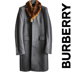 正規品 2019-2020AW Burberry バーバリープローサム ラビットファー チェスターコート ジャケット ライダースブルゾン バーバリーロンドン