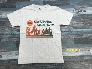 メンズ 26th 丹沢湖マラソン Printstarボディ 半袖Tシャツ S 杢グレー