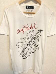 ※今だけお得！！名作★ヒステリックグラマー Andy Warhol ギターガールプリントTシャツ★L1138★美品 アンディーウォーホル hysteric 