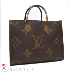 ルイヴィトン トートバッグ レディース オンザゴーMM モノグラム リバース 2WAY M45321 LOUIS VUITTON 極美品