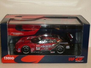 ☆1/43 EBBRO SUPER GT500 XANAVI NISMO GT-R Fuji No.23 赤/銀