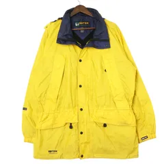 90年代 Eddie Bauer エディーバウアー EBTEX GORE-TEX マウンテンパーカー アウトドア イエロー (メンズ L) 中古 古着 A2997