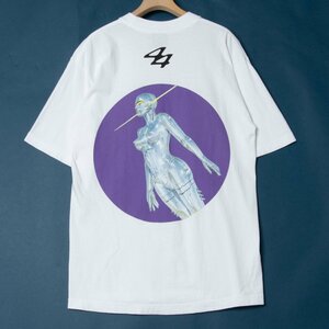 【1円スタート】メール便○ SORAYAMA + LILI 空山基 そらやまはじめ 半袖Tシャツ プリントTシャツ アート 白 ホワイト M メンズ 綿100％