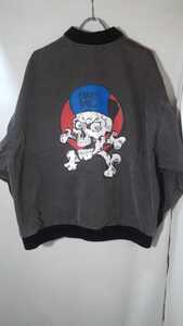 Old skate Skate Rags cotton jacket skate boy skull 90s スケートラグス ブルゾン ジャケット オールドスケート 西海岸 ビンテージ