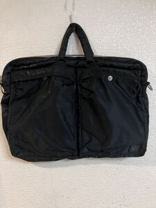 PORTER ポーター　タンカー　ビジネス　ショルダーバッグ　 ナイロン ブラック 2WAY 取り外し可能ショルダーストラップ付き