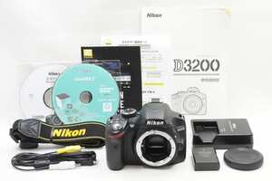 【適格請求書発行】美品 Nikon ニコン D3200 ボディ デジタル一眼レフカメラ ブラック【アルプスカメラ】241106an