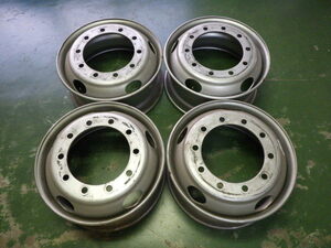 22.5×9.00 PCD:335 10穴 +166 TOPY ISO DE2T 中古 4本セット スチールホイール【店頭受け取り可】