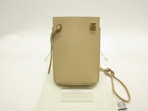 ロエべ LOEWE ★ 定価￥124300(税込) ★ロゴ付 ダイスポケット カーフスキン レザー ミニ　ショルダー バッグ ポシェット