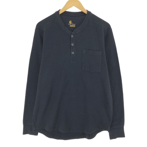 古着 カーハート Carhartt RELAXED FIT ヘンリーネック サーマルロングTシャツ メンズL /eaa429835