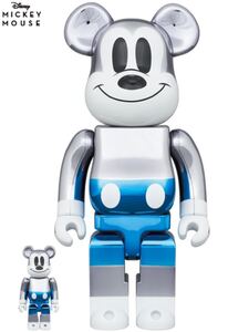 BE@RBRICK fragment design MICKEY MOUSE BULE Ver. 100% & 400% フラグメントデザイン　ミッキーマウス　ベアブリック　