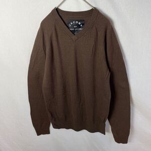 MARC JACOBS カシミアニットセーター　古着　Lサイズ　ブラウン ハイゲージ　