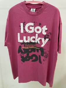 VETEMENTS ヴェトモン I GOT LUCKY T-SHIRT 半袖 Tシャツ ピンク L 中古 TJ 1