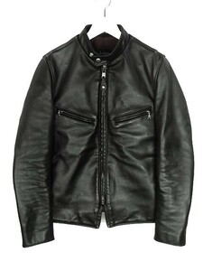 ショット SCHOTT 7009 641XX シングルライダースジャケット 34 ブラック レザー 革ジャン ジップアップ アウター