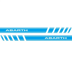 [1セットのみ]フィアット アバルト ABARTH ボディステッカー 左右分セット 本体色：ブルー