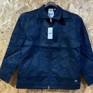 Dickies XLARGE WORK JKT ダイヤ柄 ワークジャケット ネイビー S M L コラボ 別注 限定 ディッキーズ