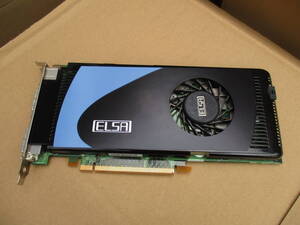 ELSA ビデオカード GLADIAC 796GT 512MB GD796-512EBGT (Geforce 9600GT)★動作品★NO:A-103