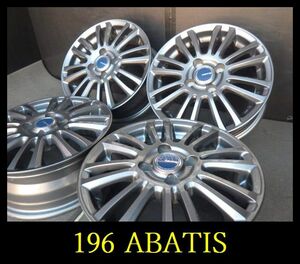 【196】T6012073 ▲ABATIS▲14x5.5J 4穴 PCD100 +38▲4本 アクア ノート フィットなど